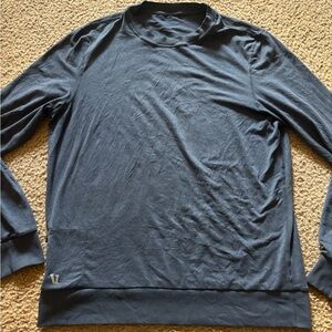 Vuori Ponto Performance Crew Sweatshirt Mens Large Blue